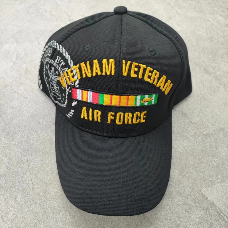 Wholesale Cotton Double Row Letter Colorful Embroidered Sun Protection Baseball Caps